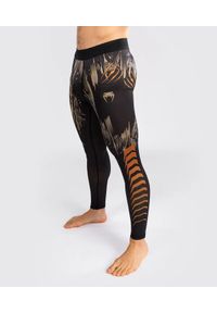 VENUM - Venum Legginsy Tiger Black/Neon Orange. Kolor: czarny