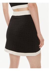 Elisabetta Franchi Spódnica mini GK-98B-42E2-004477 Czarny Slim Fit. Kolor: czarny. Materiał: syntetyk, wiskoza