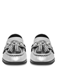 Eva Minge Loafersy PETUNIA-V1792-335-1 Srebrny. Kolor: srebrny. Materiał: skóra