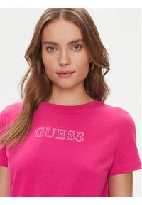Guess T-Shirt Briana V3BI11 J1314 Różowy Regular Fit. Kolor: różowy. Materiał: bawełna #4