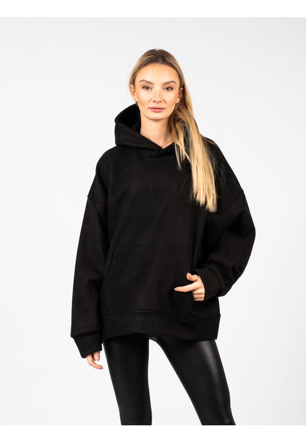 La Haine Inside Us Bluza "Unisex-LM054" | A23083Z LM054 | Mężczyzna | Czarny. Typ kołnierza: kaptur. Kolor: czarny. Materiał: poliester, acetat, elastan