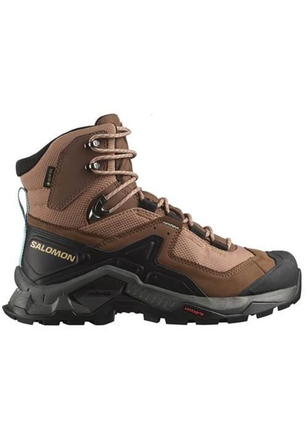 salomon - Buty trekkingowe damskie Salomon Quest Element Gore-tex. Wysokość cholewki: za kostkę. Kolor: brązowy. Materiał: syntetyk, materiał. Szerokość cholewki: normalna. Styl: sportowy
