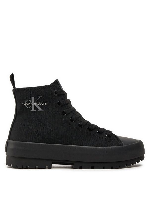 Calvin Klein Jeans Trampki Lugged Hybrid Laceup Mid Ml Mtr YW0YW01519 Czarny. Kolor: czarny