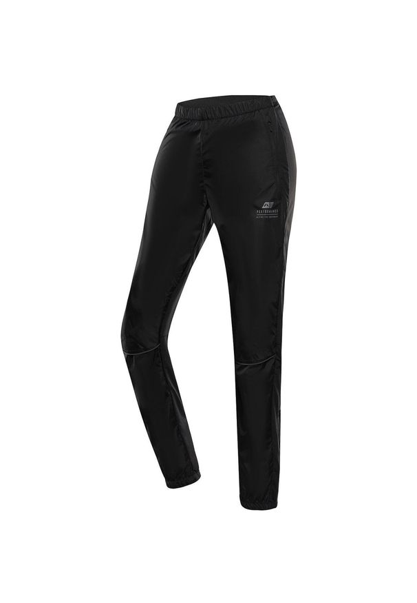 ALPINE PRO Samula Spodnie sportowe damskie, czarne, S. Kolor: czarny. Materiał: dresówka