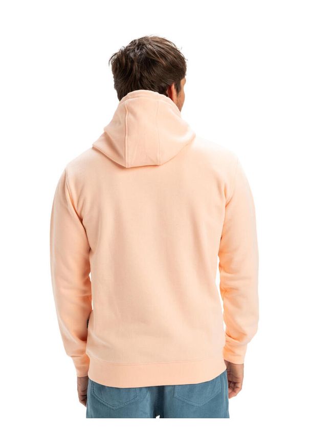 Quiksilver - Bluza z kapturem dla Mężczyzn COMP LOGO Różowy. Typ kołnierza: kaptur. Kolor: różowy. Materiał: materiał, poliester, bawełna