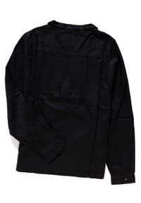 Wrangler - KOSZULA WRANGLER L/S WRAP SHIRT BLACK W5180BD01. Wzór: jednolity #4