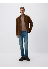 Reserved - Jeansy slim z efektem sprania - indigo jeans