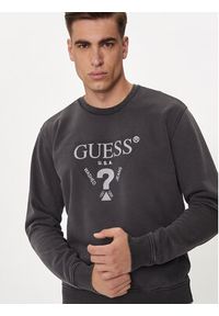 Guess Bluza M4YQ07 KBY51 Czarny Regular Fit. Kolor: czarny. Materiał: bawełna #3