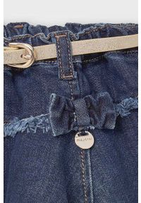 Mayoral - Spódnica dziecięca. Kolor: niebieski. Materiał: jeans, denim. Wzór: gładki #4