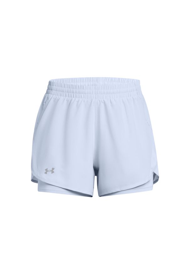 Damskie szorty 2 w 1 Under Armour Fly-By. Kolor: niebieski. Sport: fitness