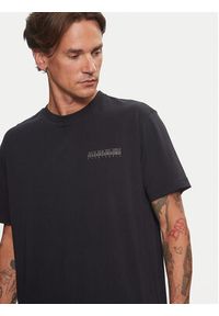 Napapijri T-Shirt Albula NP0A4I34 Czarny Relaxed Fit. Kolor: czarny. Materiał: bawełna