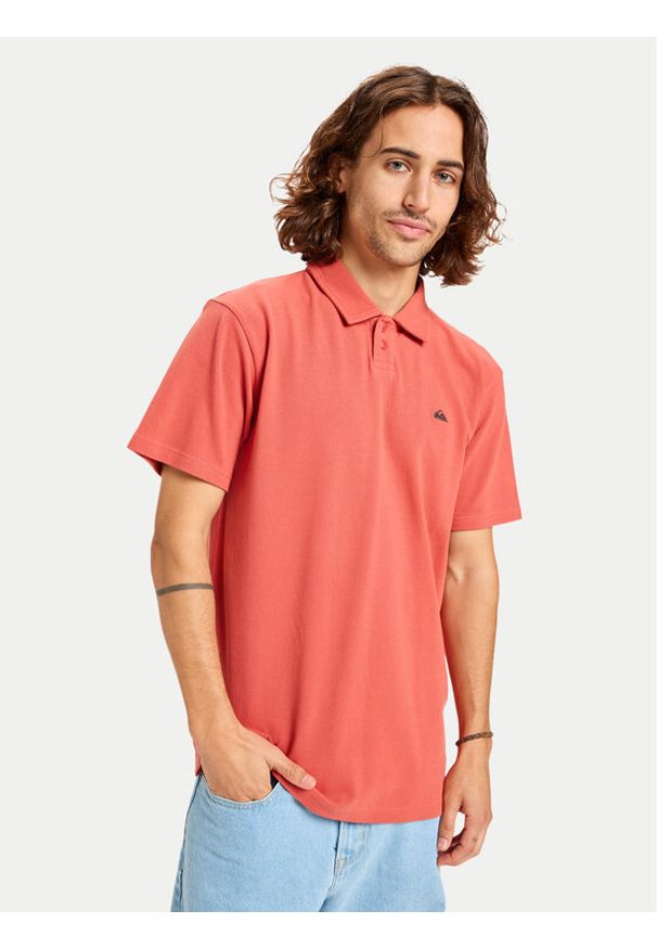 Quiksilver Polo Mw Pique Polo EQYKT04392 Bordowy Regular Fit. Typ kołnierza: polo. Kolor: czerwony. Materiał: bawełna