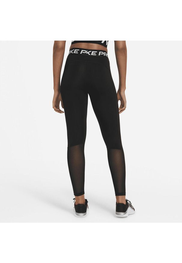 Legginsy Nike Pro 365, Kobiety. Kolor: wielokolorowy, biały, czarny. Materiał: poliester, materiał. Sport: fitness