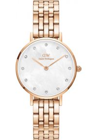 Zegarek Daniel Wellington Zegarek damski Daniel Wellington DW00100613 CYRKONIE różowe złoto. Kolor: złoty, wielokolorowy, różowy #1