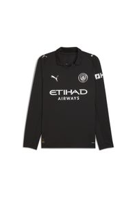 Puma - Męska koszulka wyjazdowa z długim rękawem Manchester City 25/26 PUMA Black. Kolor: czarny. Długość rękawa: długi rękaw. Długość: długie. Sport: piłka nożna
