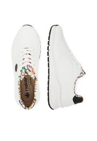 Rieker Sneakersy M4903-80 Biały. Kolor: biały. Materiał: skóra