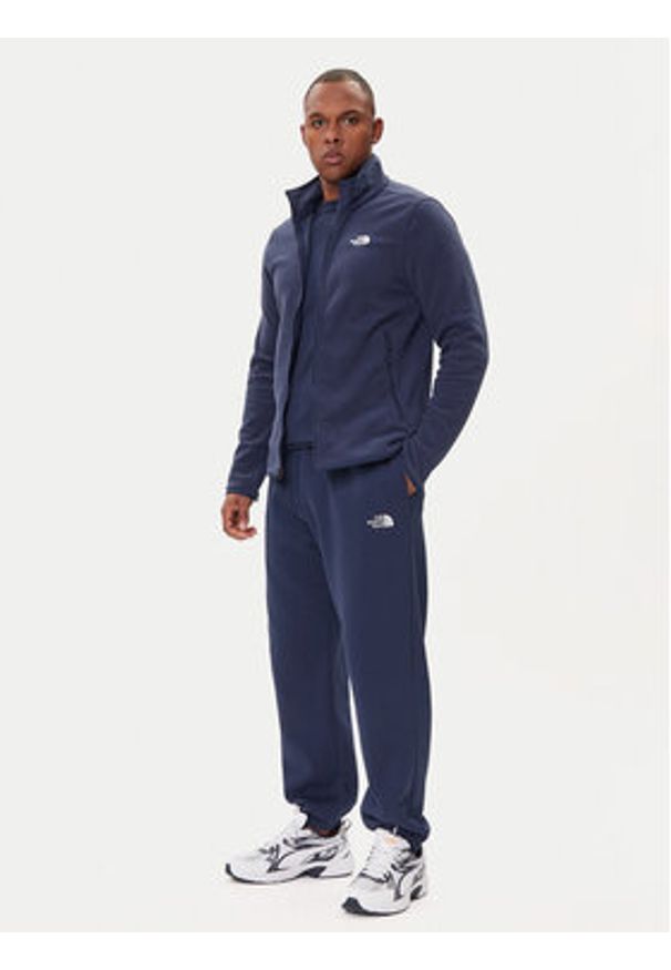 The North Face Polar Glacier NF0A8D0R Granatowy Regular Fit. Kolor: niebieski. Materiał: syntetyk