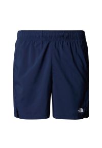Spodenki The North Face 24/7 0A3O1B8K21 - granatowe. Kolor: niebieski. Materiał: tkanina, skóra, poliester, materiał