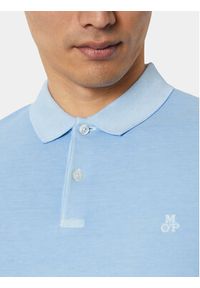 Marc O'Polo Polo M22 2496 53190 Błękitny Slim Fit. Typ kołnierza: polo. Kolor: niebieski. Materiał: bawełna