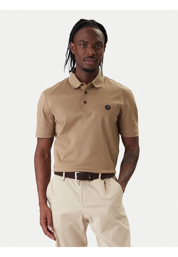 BOSS Polo Parris 01 50555829 Khaki Regular Fit. Typ kołnierza: polo. Kolor: brązowy. Materiał: bawełna