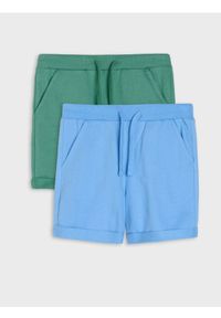 Sinsay - Szorty w stylu basic 2 pack - zielony. Kolor: zielony