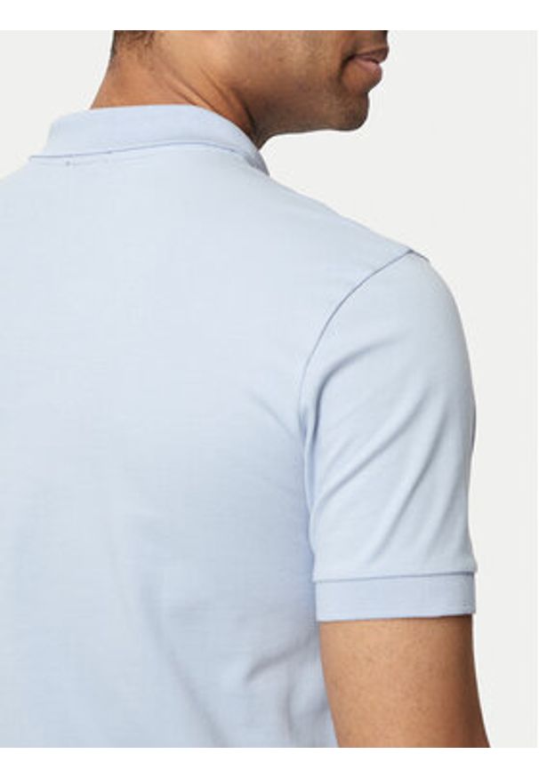 BOSS - Boss Polo Passenger 50507803 Niebieski Slim Fit. Typ kołnierza: polo. Kolor: niebieski. Materiał: bawełna