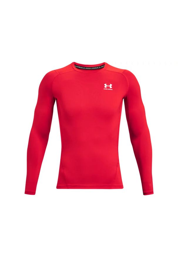 Under Armour - Koszulka męska termoaktywna UNDER ARMOUR HeatGear długi rękaw. Kolor: czerwony. Długość rękawa: długi rękaw. Długość: długie