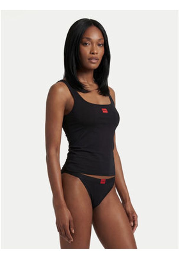 Hugo - HUGO Stringi 50557160 Czarny. Kolor: czarny. Materiał: syntetyk