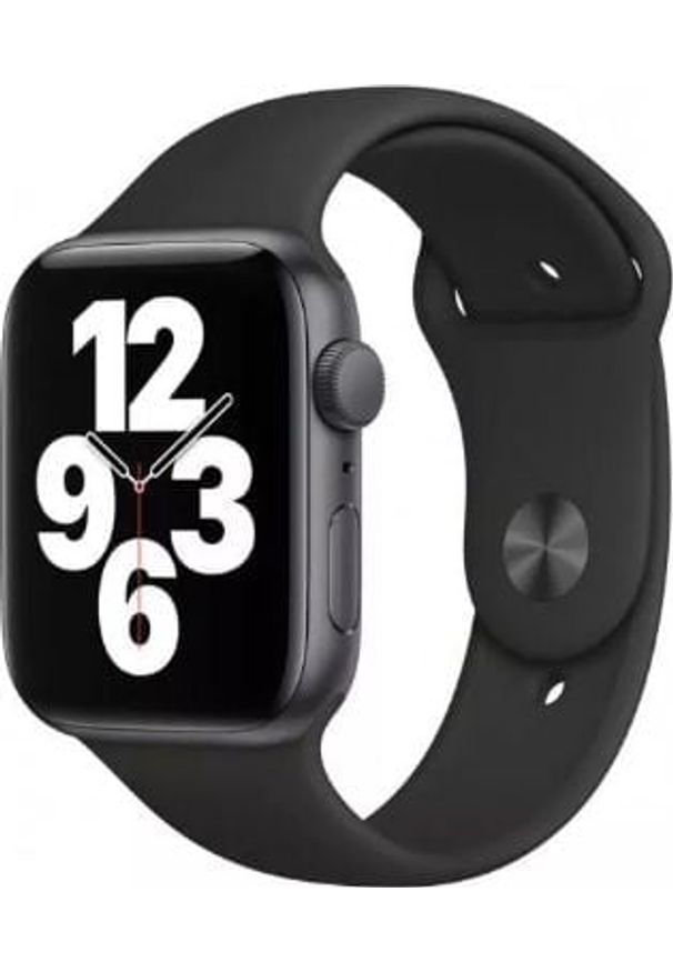 APPLE - Smartwatch Apple Watch SE GPS 44mm Gray Alu Black Sport Czarny (MYDT2WB/A). Rodzaj zegarka: smartwatch. Kolor: czarny. Styl: sportowy