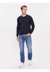 JOOP! Jeans Sweter 30035083 Granatowy Modern Fit. Kolor: niebieski. Materiał: bawełna #6