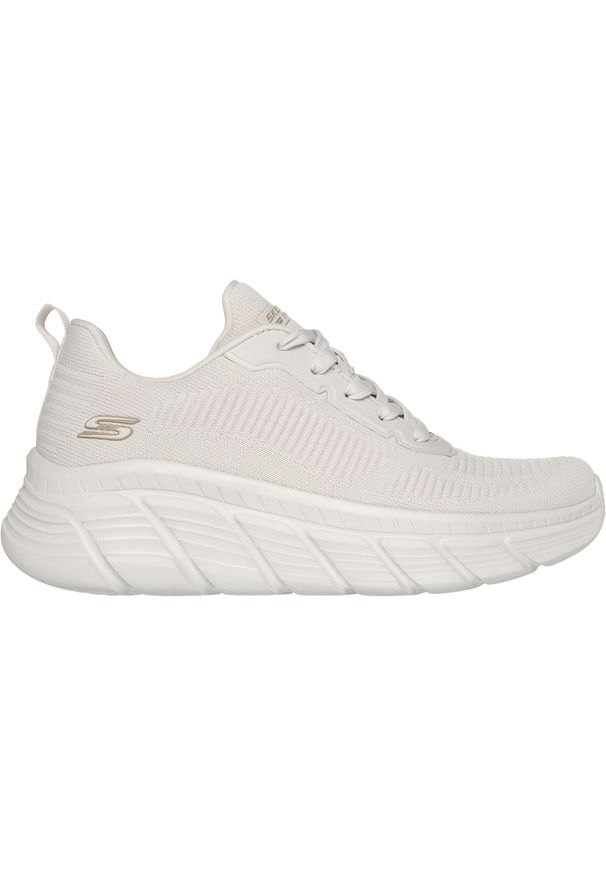 skechers - Buty Skechers Bobs B Flex Hi - Fly, Kobiety. Kolor: biały. Materiał: guma, tkanina