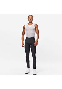 VAN RYSEL - Spodnie na rower RC500. Kolor: czarny. Materiał: polar, materiał. Sport: kolarstwo #1