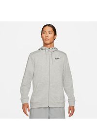 Bluza sportowa męska Nike Drifit. Typ kołnierza: kaptur. Kolor: czarny, szary, wielokolorowy