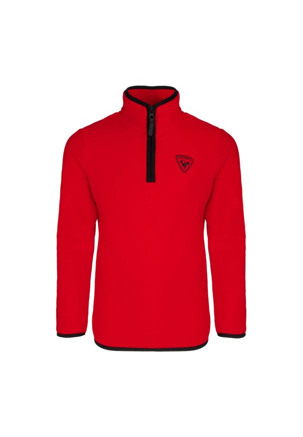 Bluza polarowa dziecięca Rossignol Jr Strawpile Fleece Fz. Kolor: czerwony. Materiał: polar