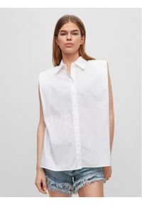 Hugo Koszula Evya 50488513 Biały Relaxed Fit. Kolor: biały. Materiał: bawełna