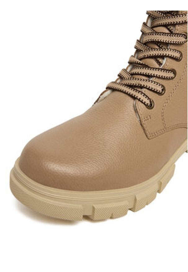 Rieker Trzewiki CEO-Y7116-20 Beżowy. Kolor: beżowy. Materiał: skóra