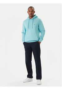 TOMMY HILFIGER - Tommy Hilfiger Bluza Essential MW0MW37235 Turkusowy Regular Fit. Kolor: turkusowy. Materiał: bawełna #5
