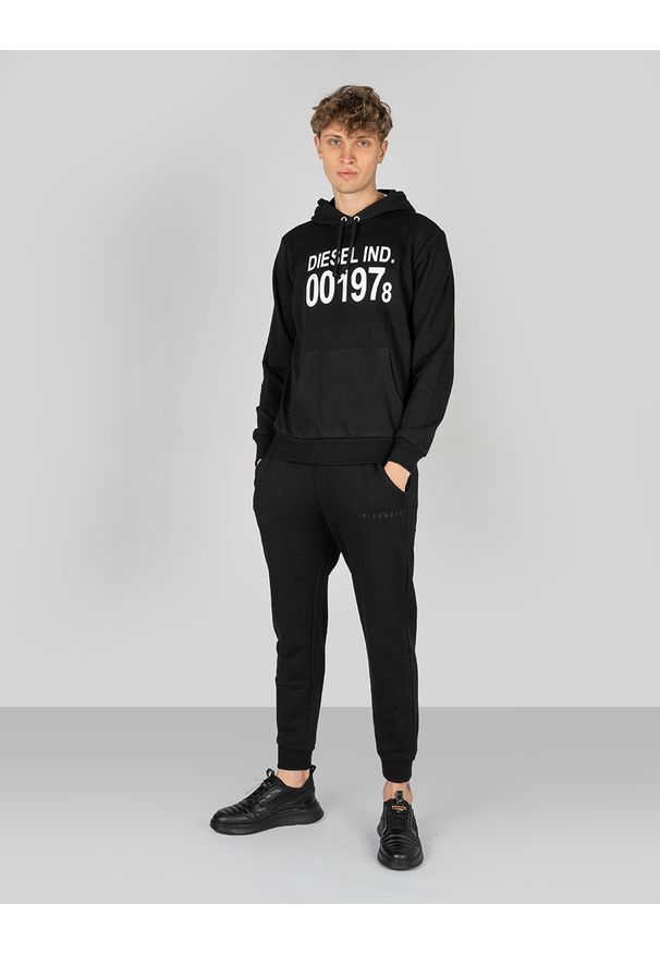 Diesel Bluza "S-Girk". Okazja: na co dzień. Typ kołnierza: kaptur. Materiał: bawełna. Wzór: nadruk, aplikacja. Styl: casual