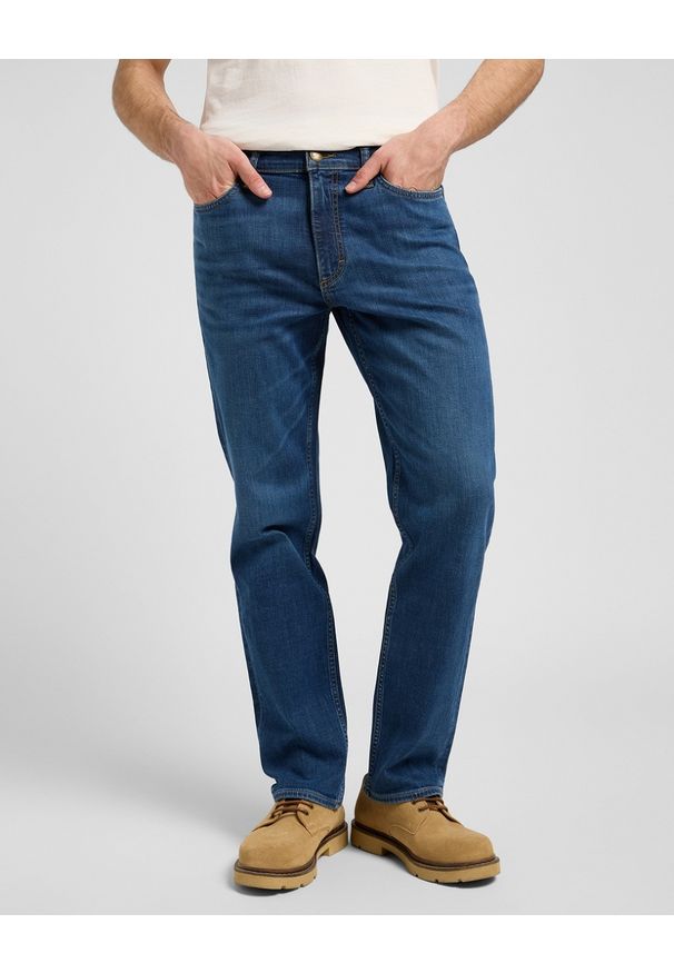 Lee - MESKIE SPODNIE LEE WEST DEEP OCEAN 112372636