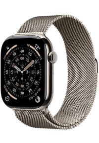 APPLE - Smartwatch Apple Watch 11 GPS + Cellular 46mm Natural Titanium Milanese Loop M/L Szary (MFD04WF/A). Rodzaj zegarka: smartwatch. Kolor: szary #1