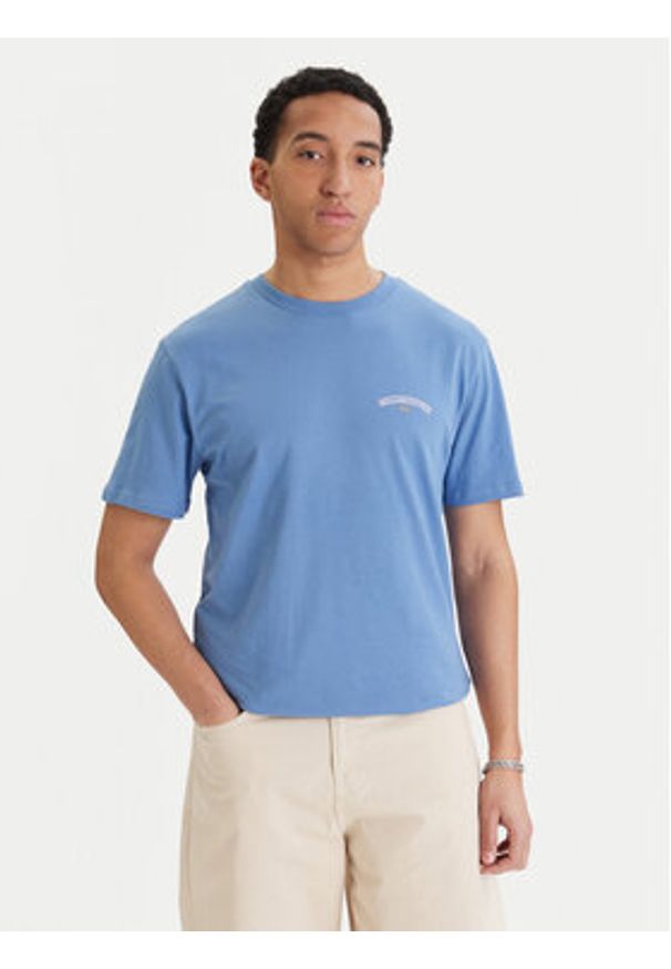 Quiksilver T-Shirt EQYZT08307 Niebieski Regular Fit. Kolor: niebieski. Materiał: bawełna