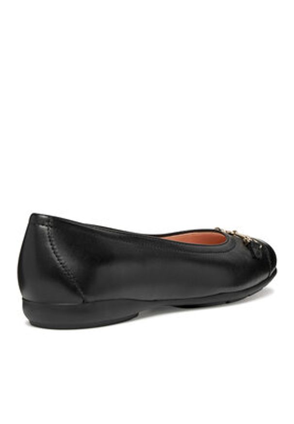 Geox Baleriny D Annytah D657NA 000TU C9999 Czarny. Kolor: czarny. Materiał: skóra