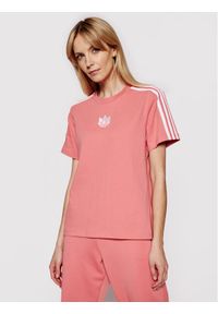 Adidas - adidas T-Shirt adicolor 3D Trefoil GN6702 Różowy Loose Fit. Kolor: różowy. Materiał: bawełna