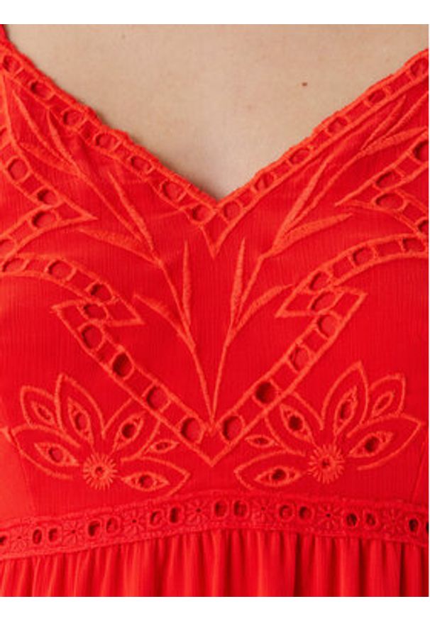 Morgan Sukienka letnia 242-ROUBI Czerwony Loose Fit. Kolor: czerwony. Materiał: syntetyk. Sezon: lato