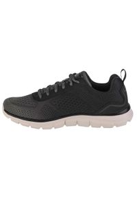 skechers - Buty do chodzenia męskie Skechers Track Ripkent. Zapięcie: sznurówki. Kolor: zielony, czarny, wielokolorowy. Materiał: guma, syntetyk, tkanina, materiał. Szerokość cholewki: normalna. Sport: turystyka piesza
