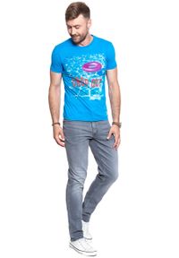 Jack & Jones - JACK & JONES T SHIRT LEARN TEE 1208823. Kolor: niebieski. Wzór: nadruk #7