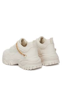 DeeZee Sneakersy NF142 Beżowy. Kolor: beżowy. Materiał: skóra #4