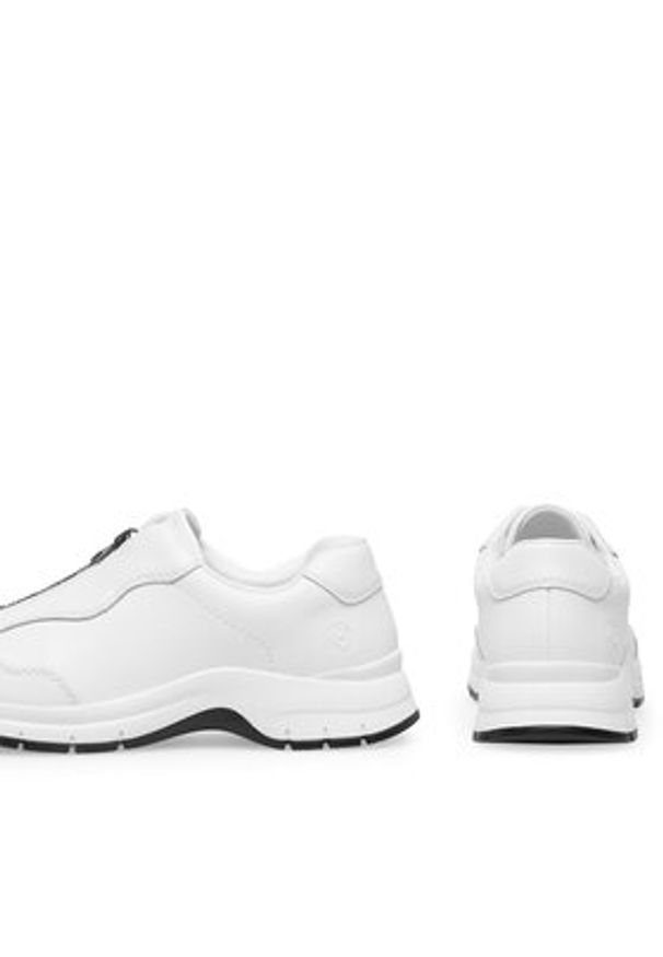 Remonte Sneakersy D0G03-80 Biały. Kolor: biały. Materiał: skóra