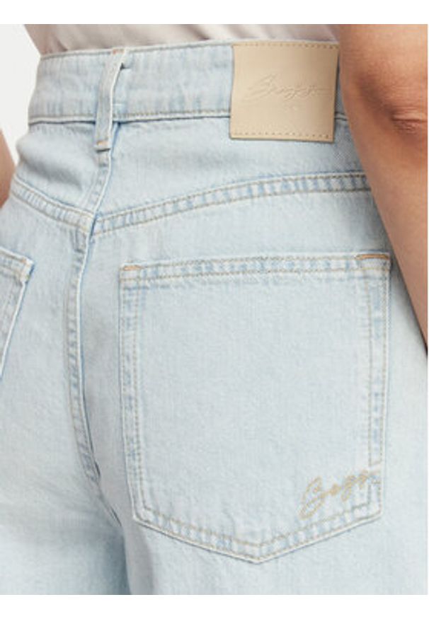 BOSS Jeansy C Marlene Crop 50558703 Niebieski Straight Fit. Kolor: niebieski