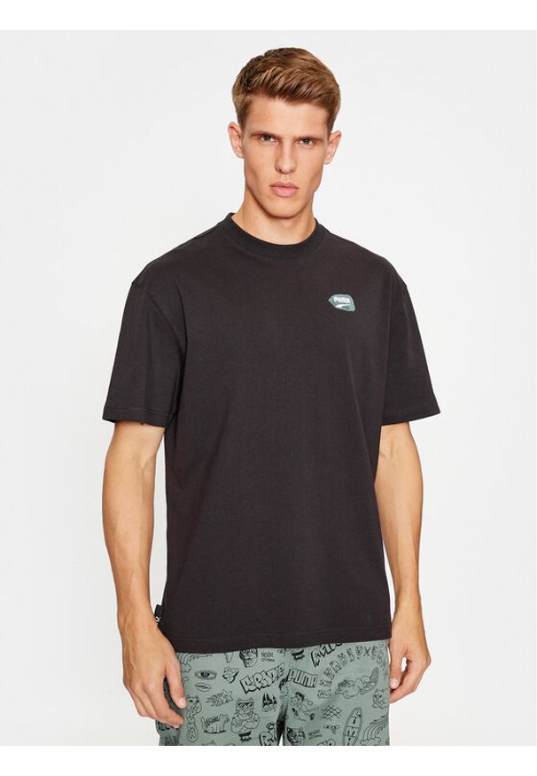 Puma T-Shirt Downtown Graphic 621269 Czarny Regular Fit. Kolor: czarny. Materiał: bawełna
